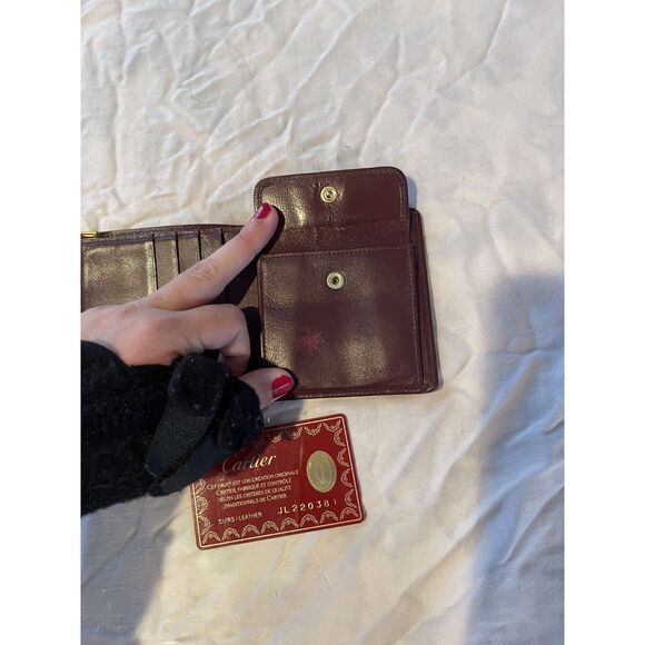 Mens Cartier Leather Bi-Fold Wallet - Picture 3 of 5